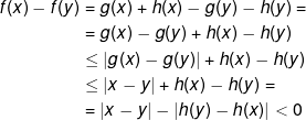 |h(x)-h(y)|\geq K|x-y|