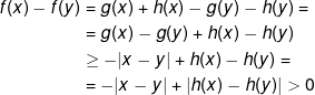 |h(x)-h(y)|\geq K|x-y|